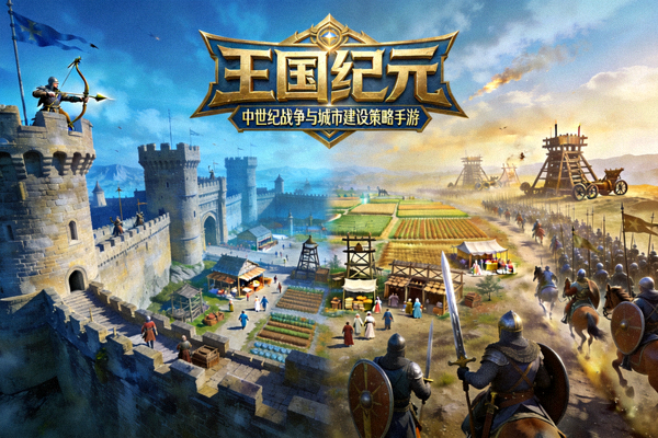 精品策略游戏《王国纪元》宣传图 - 中世纪战争与城市建设主题