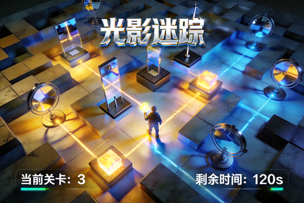 精品益智游戏《光影迷踪》游戏画面 - 光影解谜与机关挑战