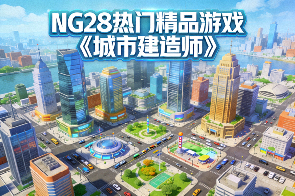 NG28热门精品游戏《城市建造师》游戏画面 - 模拟经营类游戏，展示繁华城市景观